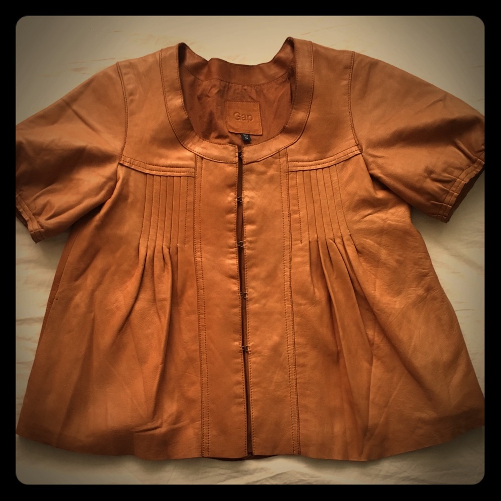 GAP Tan Leather Jacket